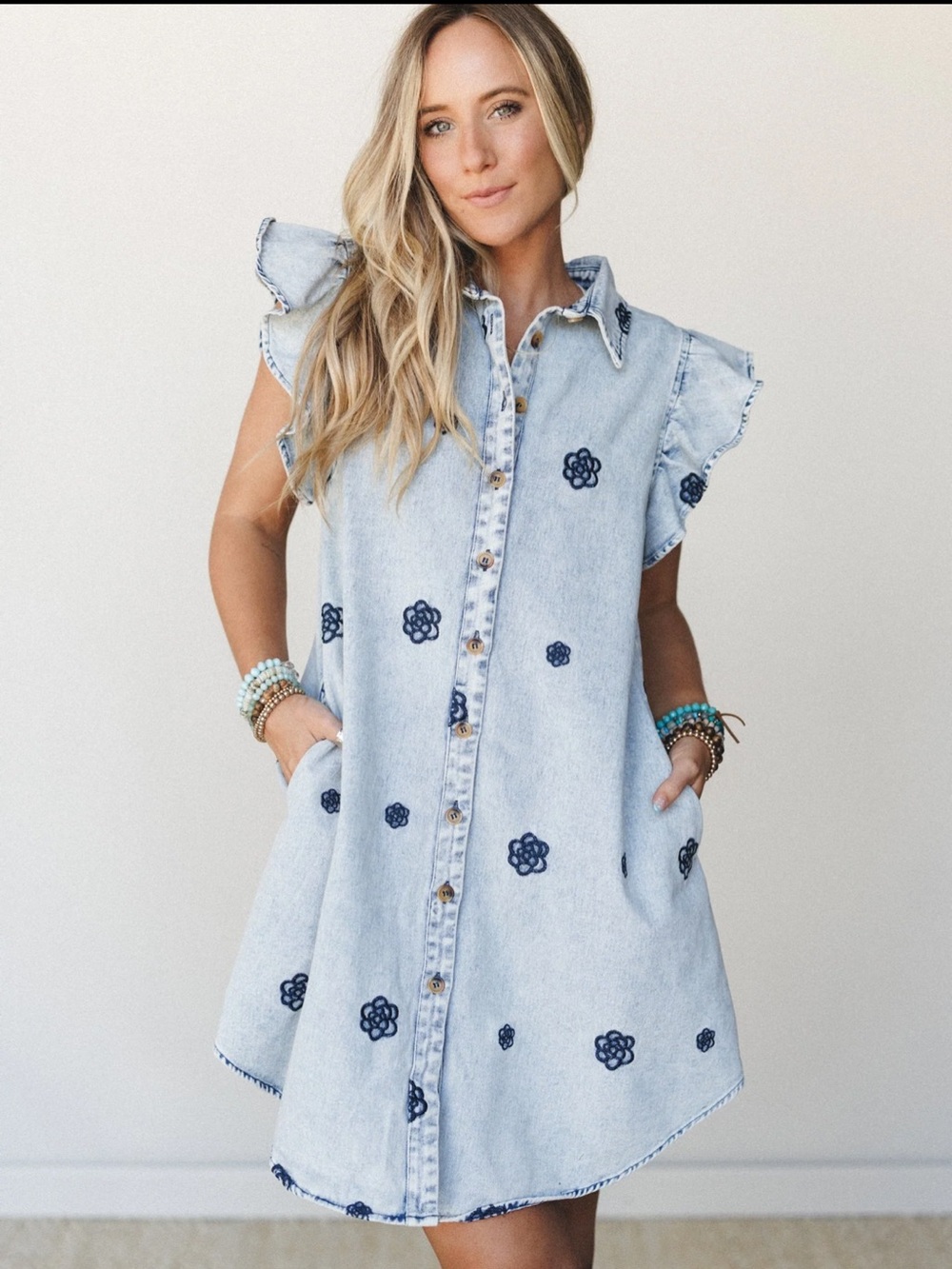Three Bird Nest Honey Bloom Embroidered Dress - Sz M - NWT!